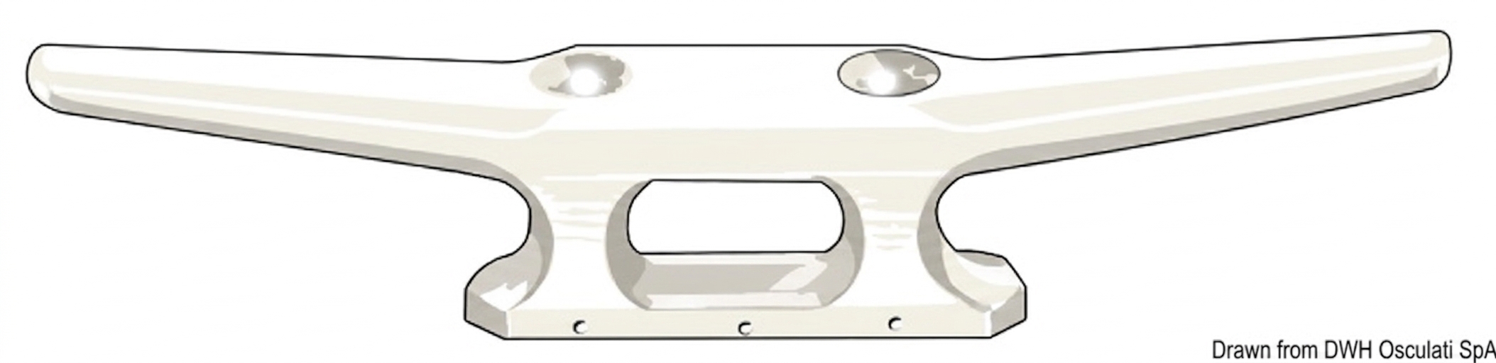 Plastic Cleat White 175mm