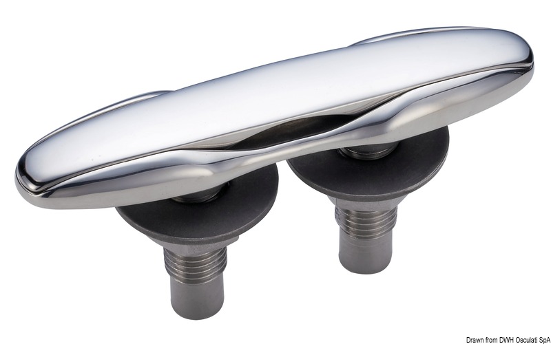 Smart push-up cleat mirror-polished AISI316 155 mm