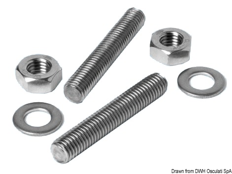 SS stud kit for cleats 8x80 mm