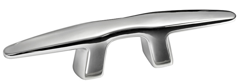 Silhouette cleat mirror-polished AISI316 200 mm