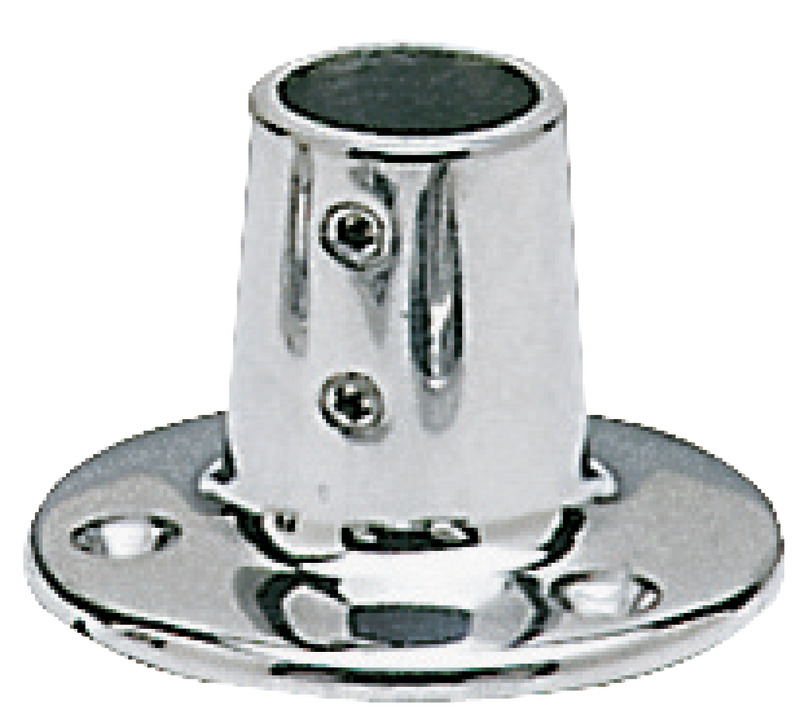 Pulpit socket round AISI316 90° 22 mm