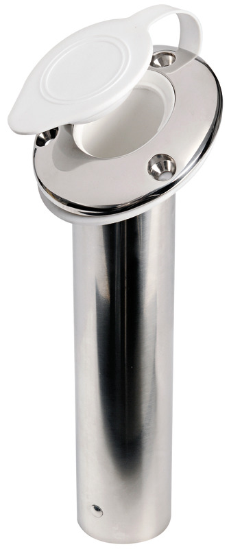 Rod holder 60° AISI 316 w/white cap