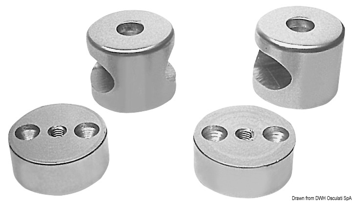 Aluminium oval handrail central
