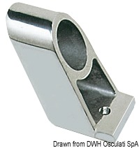 Handrail central chromed brass 22 mm