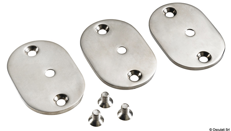 Handrail kit 3 plates + 2 screws