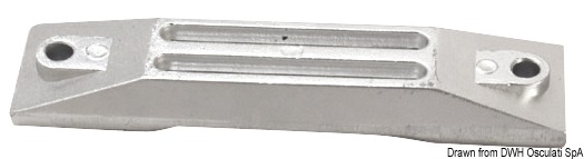 Magnesium plate anode for 35/50 HP