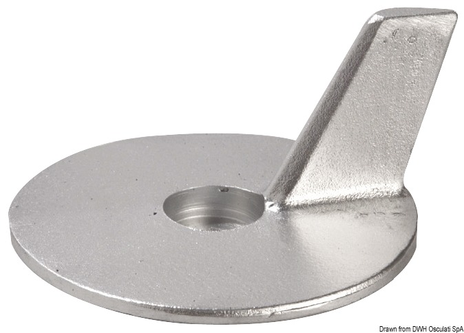 Magnesium fin anode Honda 25/50 HP