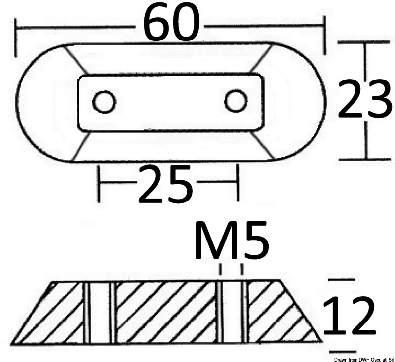 Aluminium anode for Honda outboard engines