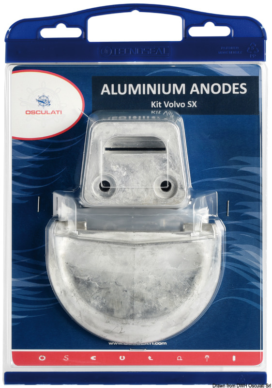 Anode kit for Volvo engines SX aluminium
