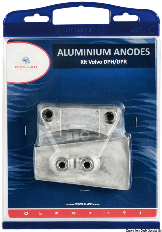 Anode kit for Volvo engines DPH magnesium