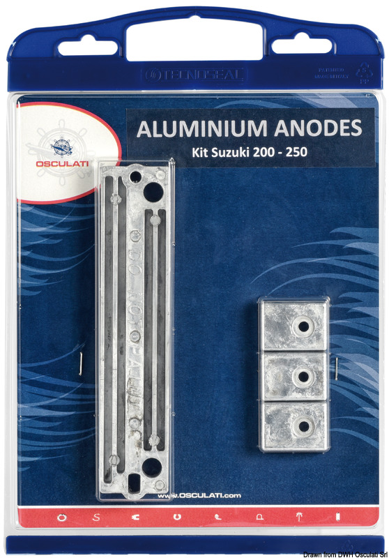 Anode kit Suzuki 200/250 HP aluminium