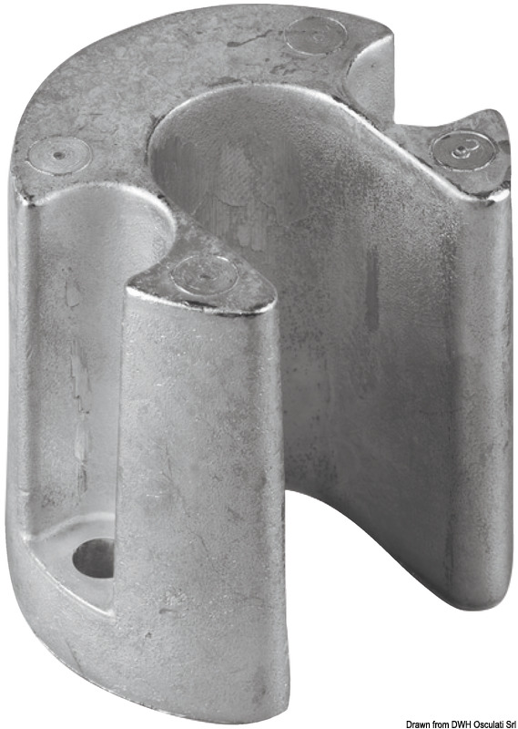 Aluminium leg anode for Bravo/Blackhawk