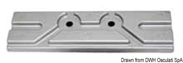 Magnesium plate anode for Mercury/Mariner 150 HP