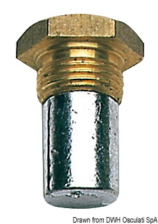 Zinc plug 18x1.50 Ø 15x35