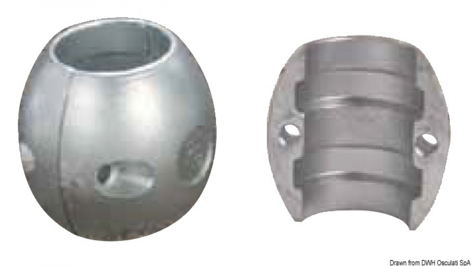 Propeller shaft olive zinc anode D. 25mm