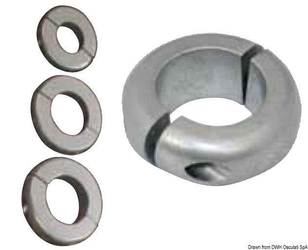 Propeller shaft low olive anode 45 mm