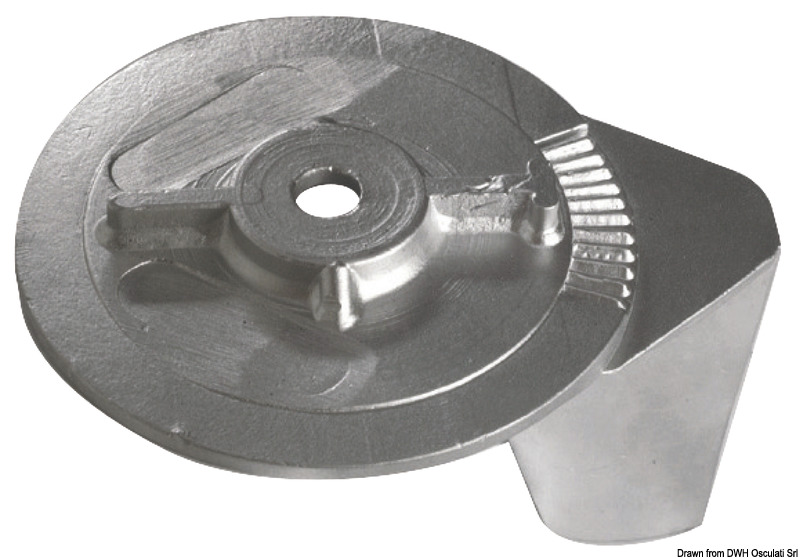 Magnesium fin anode 25/50 HP 2/4-stroke