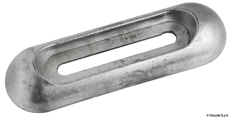 Zinc anode for bolt mounting 200x65 mm