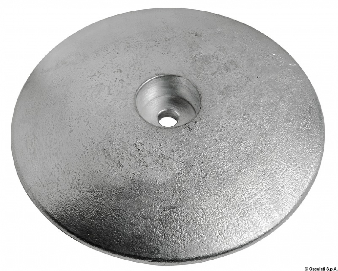 Rose anode bolt mounting Ø90mm 445 g hole 31mm h17mm Zn