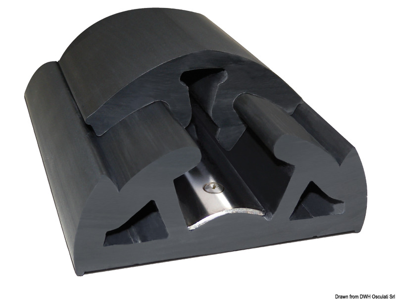 BINO fender profile black 90x53 mm 12m