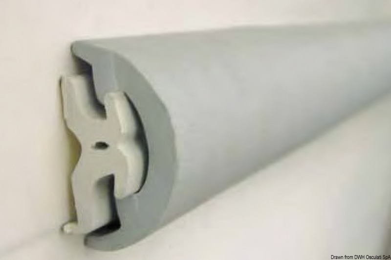 Radial PVC fender profile only cable tray 70 mm 2m cut-down size
