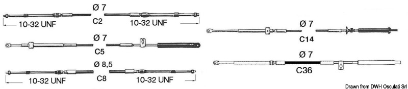 Engine control cable C2 13'