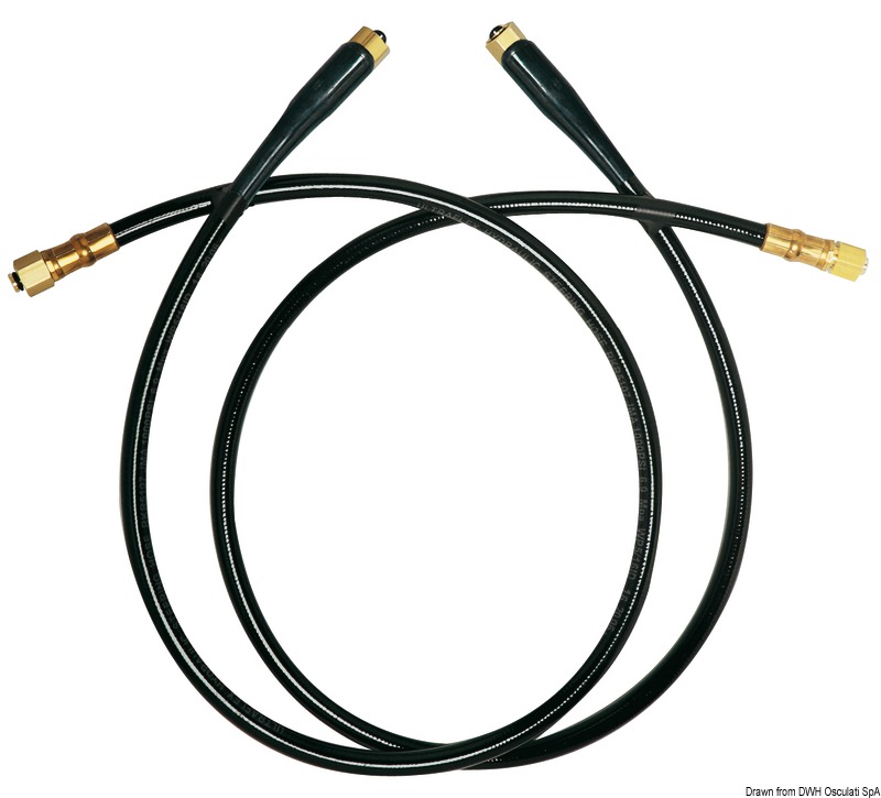 Kit w/2 reinforced hoses 120 cm