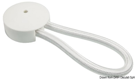 Elastic hook white 80 mm