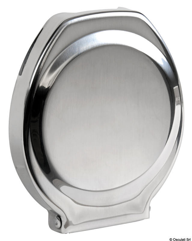 Polished SS foldable glass holder 107x91x14 mm