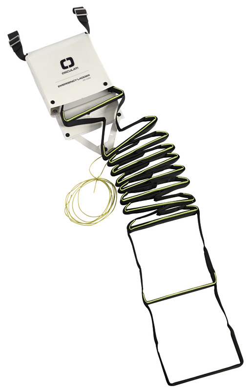 Emergency ladder 11 steps white