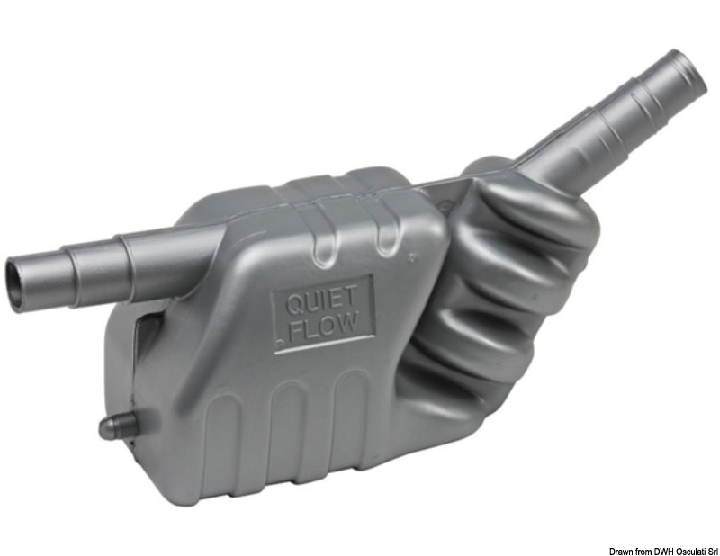 Exhaust muffler high density polyethylene
