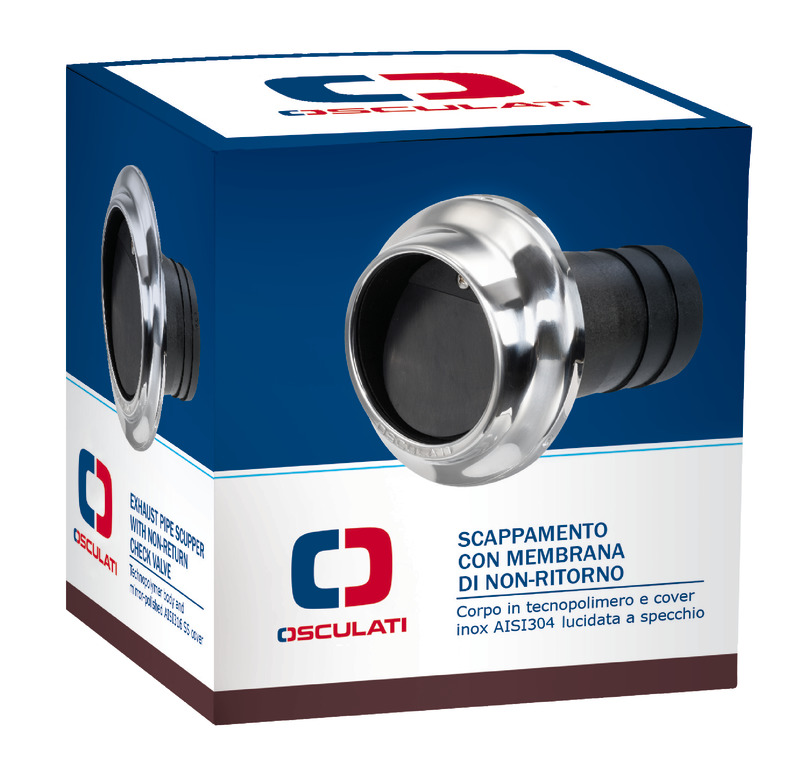 Technopolymer and SS exhaust pipe 60 mm