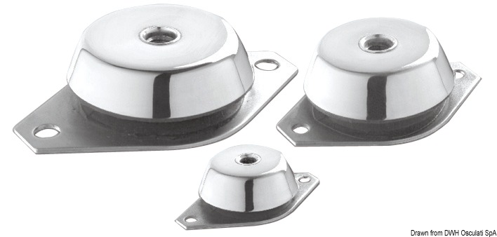 Galvanised steel anti-vibration support 100 kg
