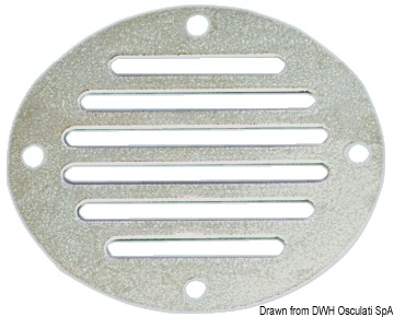 Round air inlet mirror-polished SS Ø 83 mm