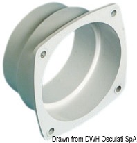Double ABS collar Ø 70/80 mm