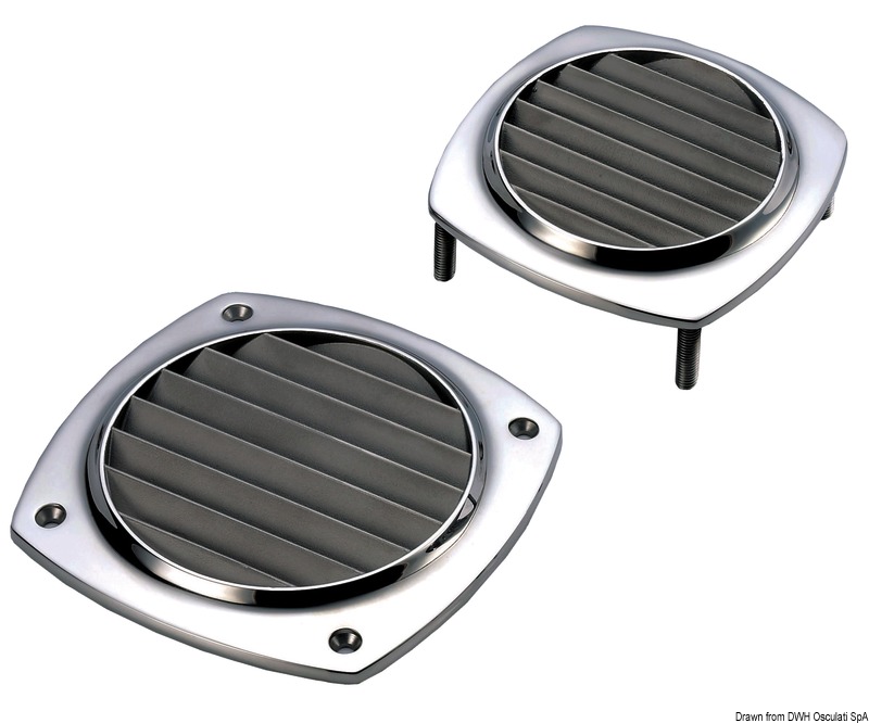 Air vent AISI316 97x97 mm w/studs