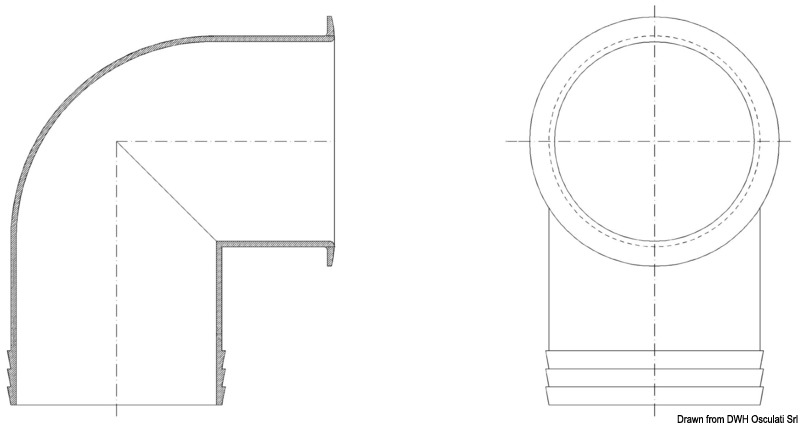 Pivoting hose-vent f. 5330182/83