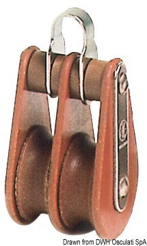 Tufnol HYE block 2 pulleys 10x35mm TB