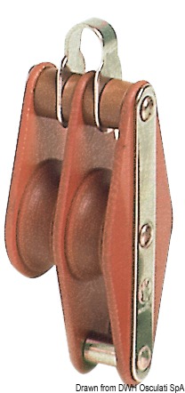 Tufnol HYE block 2 pulleys 10x35mm TBH