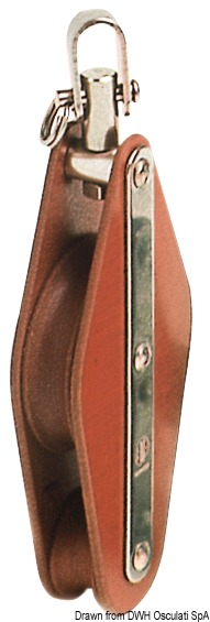 Tufnol HYE block 2 pulleys 8x30mm ZBW