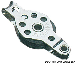 Mini-block 1pulley w/becket 6x25