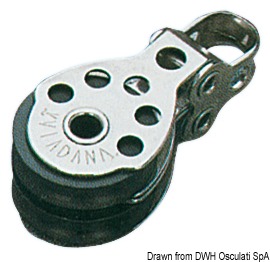 Mini-block 2pulleys 6x25