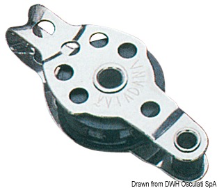 Mini-block 1pulley w/becket 8x25