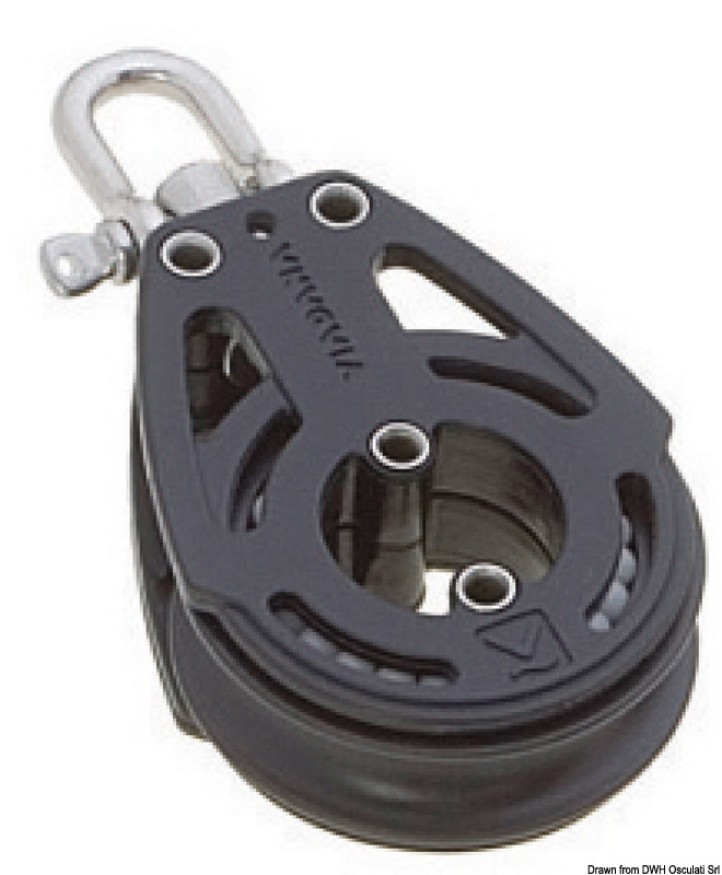Single block w/swivel or blockable B