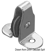 SS small vertical block nylon sheave 4 mm