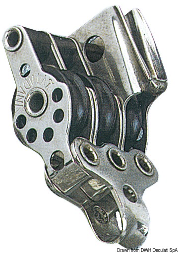 SS triple block w/becket and cam 17x5