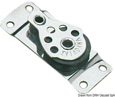 SS footblock 1pulley 25x6