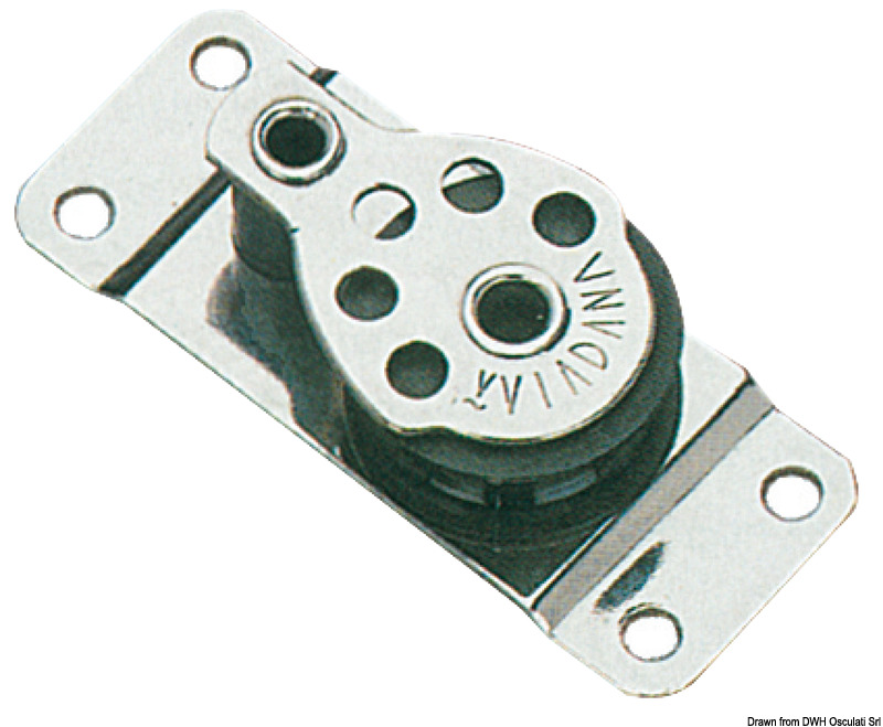 SS footblock 1pulley 25x8
