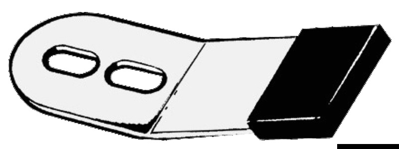 Rudder retaining clip