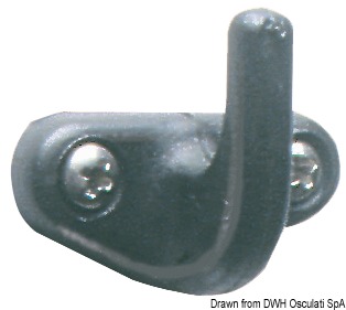 Hook for spi retention black nylon